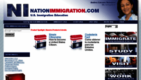 What Nationimmigration.com website looked like in 2014 (9 years ago)