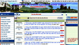 What Ninhthuan.edu.vn website looked like in 2015 (9 years ago)