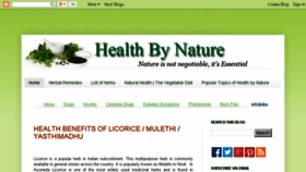 What Nature2health.blogspot.in website looked like in 2015 (9 years ago)