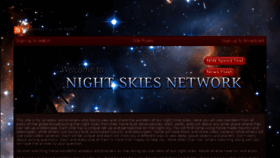 What Nightskiesnetwork.com website looked like in 2015 (9 years ago)