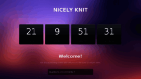 What Nicelyknit.com website looked like in 2015 (9 years ago)