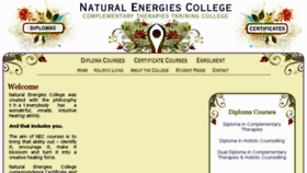 What Naturalenergies.com.au website looked like in 2015 (9 years ago)