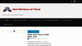 What Newrepublicoftexas.com website looked like in 2015 (9 years ago)