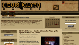 What Neuroglyphgames.com website looked like in 2015 (9 years ago)