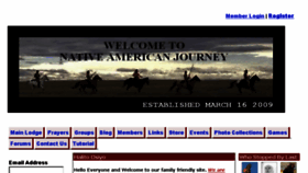 What Nativeamericanjourney.com website looked like in 2015 (9 years ago)