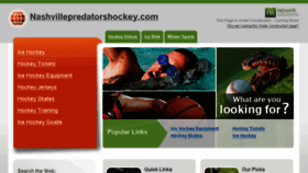 What Nashvillepredatorshockey.com website looked like in 2015 (9 years ago)