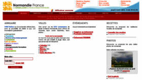 What Normandie-france.com website looked like in 2015 (9 years ago)