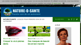 What Nature-o-sante.com website looked like in 2015 (9 years ago)