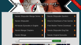 What Narutocommunity.net website looked like in 2015 (9 years ago)