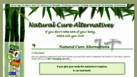 What Natural-cure-alternatives.com website looked like in 2015 (9 years ago)