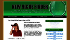 What Newnichefinder.com website looked like in 2015 (9 years ago)