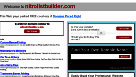 What Nitrolistbuilder.com website looked like in 2015 (9 years ago)