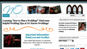 What Noknowsweddings.com website looked like in 2015 (9 years ago)