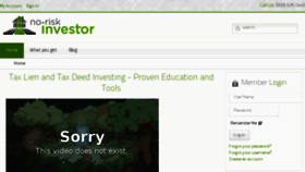 What Noriskinvestor.com website looked like in 2015 (9 years ago)