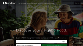 What Nextdoor.com website looked like in 2015 (9 years ago)