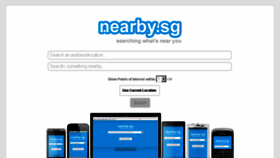 What Nearby.sg website looked like in 2015 (8 years ago)