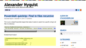 What Nyqui.st website looked like in 2015 (8 years ago)