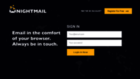 What Nightmail.org website looked like in 2015 (8 years ago)