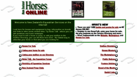 What Nzhorses.co.nz website looked like in 2015 (8 years ago)