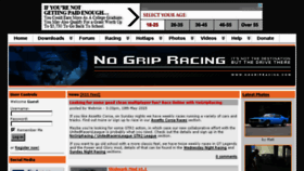 What Nogripracing.com website looked like in 2015 (10 years ago)