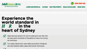 What Nadsclinic.com.au website looked like in 2015 (8 years ago)