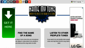 What Namemytune.com website looked like in 2015 (8 years ago)