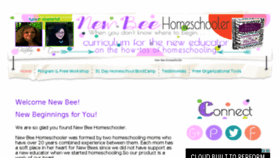 What Newbeehomeschooler.com website looked like in 2015 (8 years ago)