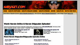 What Naruget.net website looked like in 2015 (8 years ago)
