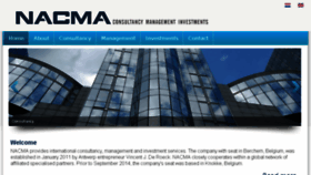 What Nacma.be website looked like in 2015 (8 years ago)