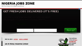 What Nigeriajobszone.com website looked like in 2015 (8 years ago)