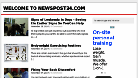 What Newspost24.com website looked like in 2015 (8 years ago)