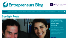 What Nyuentrepreneur.org website looked like in 2015 (8 years ago)