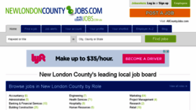 What Newlondoncountyjobs.com website looked like in 2015 (8 years ago)