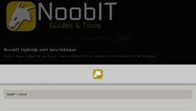 What Noobit.nl website looked like in 2015 (8 years ago)