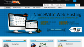 What Namewith.com website looked like in 2015 (9 years ago)