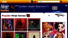 What Ninjagames.net website looked like in 2015 (8 years ago)