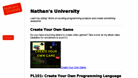 What Nathansuniversity.com website looked like in 2015 (8 years ago)