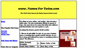 What Namesfortwins.com website looked like in 2015 (8 years ago)