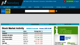 What Nasdaq.com website looked like in 2015 (8 years ago)
