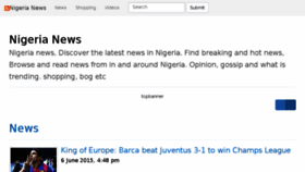 What Nigerianews1.com website looked like in 2015 (8 years ago)