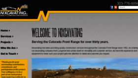 What Nixcavating.com website looked like in 2015 (8 years ago)