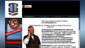 What Nincshuzat.hu website looked like in 2015 (8 years ago)