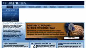 What Neuronetics.com website looked like in 2015 (8 years ago)
