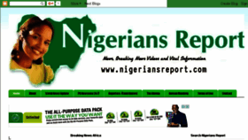 What Nigeriansreport.com website looked like in 2015 (8 years ago)