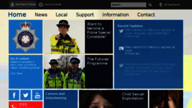 What Northants.police.uk website looked like in 2015 (8 years ago)