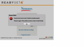 What Nemours.readysetsecure.com website looked like in 2015 (8 years ago)