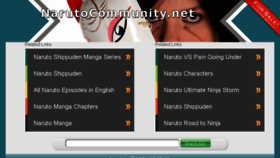 What Narutocommunity.net website looked like in 2015 (8 years ago)