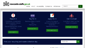 What Newcastle-staffs.gov.uk website looked like in 2015 (8 years ago)