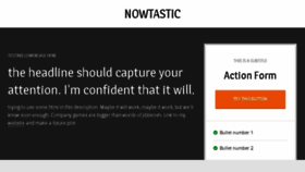 What Nowtastic.com website looked like in 2015 (8 years ago)