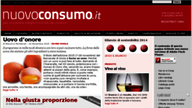 What Nuovoconsumo.it website looked like in 2015 (8 years ago)